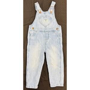 OshKosh B'Gosh Toddler Heart Denim Jean Overalls, 3T